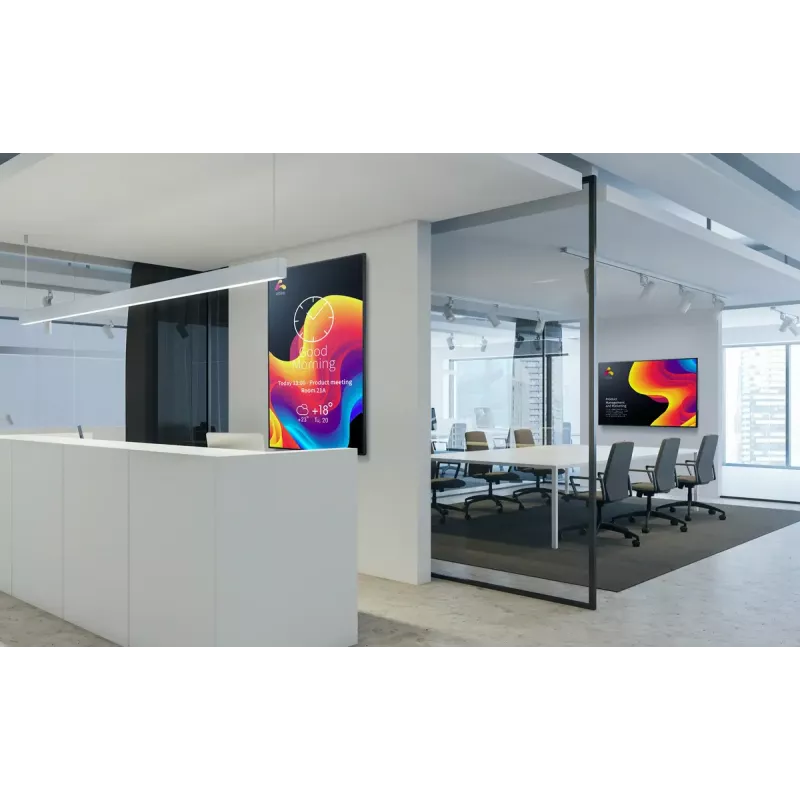 Sharp PN-ME982 digitaalse teabetahvli lameekraan 2,49 m (98 tolli) LED 450 cd/m² 4K Ultra HD Must Android