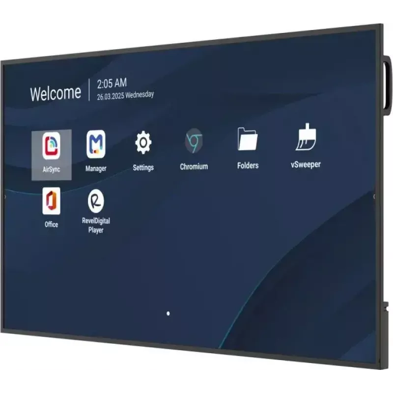 Viewsonic 65-tolline 4K äriekraan ProAV integreerimisega. Toote disain: Digitaalsiltide lameekraan. Ekraani diagonaal: 165,1 cm (65 tolli), Ekraani eraldusvõime: 3840 x 2160 pikslit, Heledus: 500 cd/m², Tööaeg: 24/7.