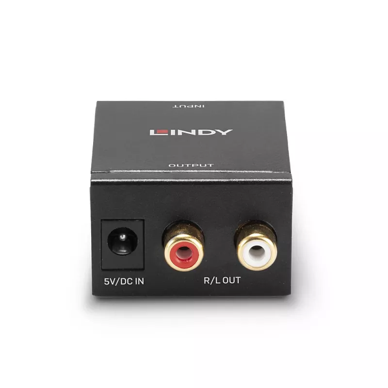 Lindy TosLink (optiline) ja koaksiaalne RCA-heli-DAC