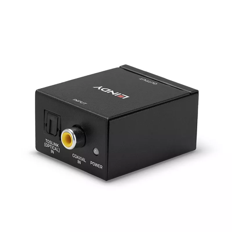 Lindy TosLink (optiline) ja koaksiaalne RCA-heli-DAC