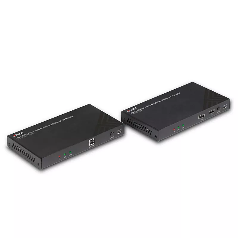 Lindy 100m Cat.6 HDMI 4K60, Audio, IR ja RS-232 HDBaseT KVM-pikendaja