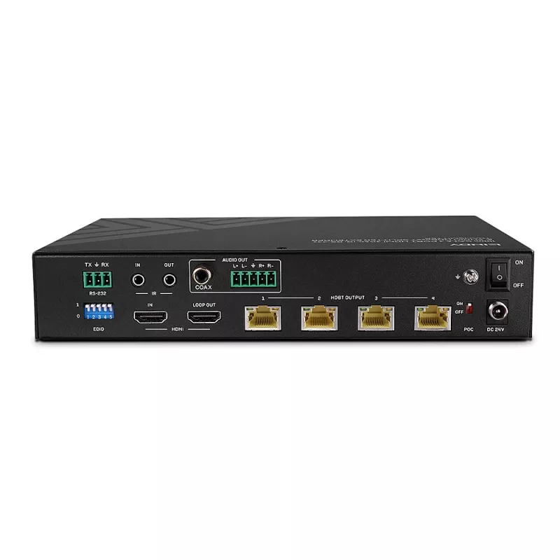 Lindy 100m Cat.6 4-pordiline HDMI 4K60 HDBT jaotur-pikendaja