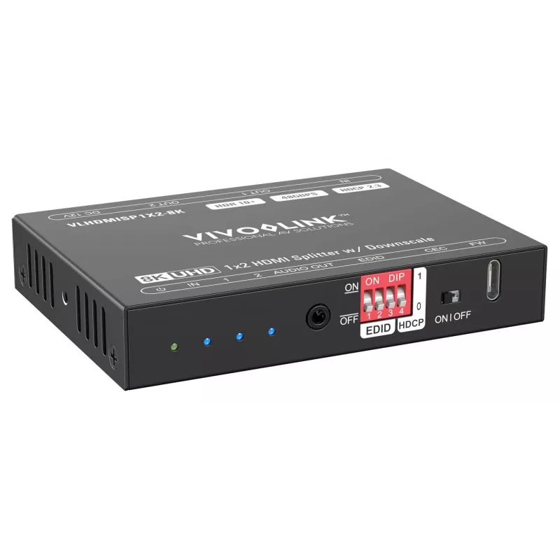 HDMI jaotur VivoLink VLHDMISP1X2-8K 1x2, toetab kuni 8K@60Hz