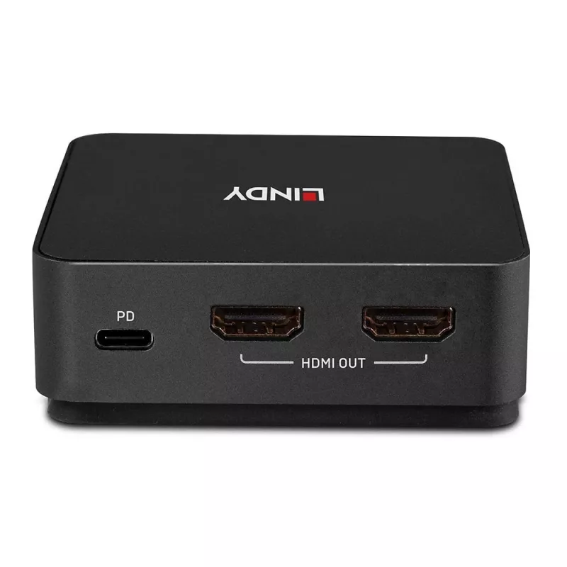 Lindy 2-pordiline Type C, kahe HDMI 4K60 KVM-lüliti