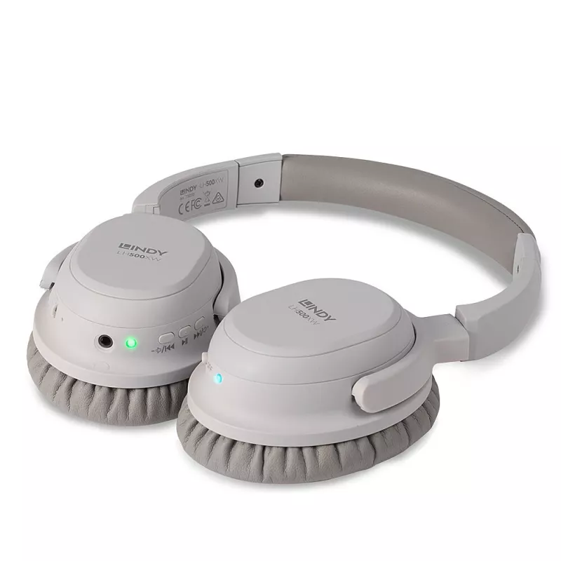 Lindy LH500XW Peakomplekt juhtmega ja juhtmevaba peakomplekt Peapael Kõned/muusika Micro-USB Bluetooth Hall