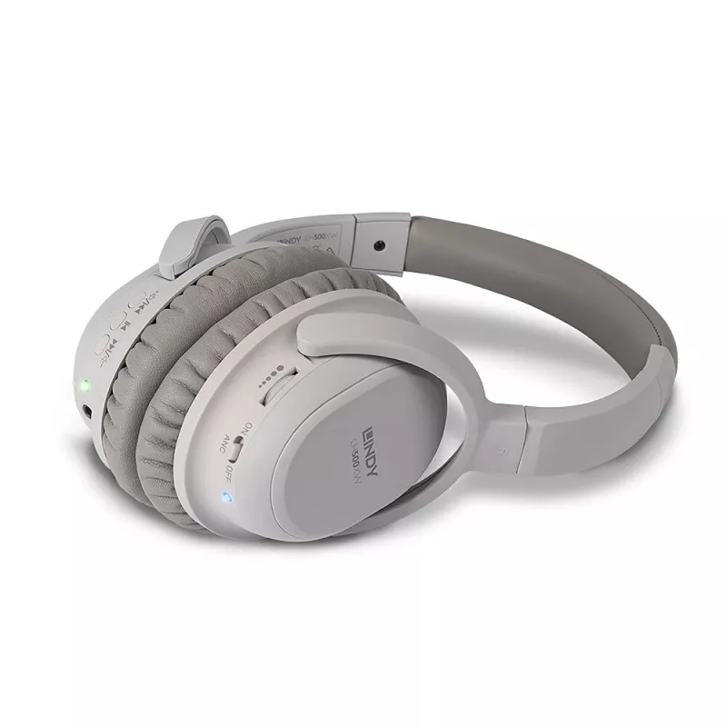 Lindy LH500XW Peakomplekt juhtmega ja juhtmevaba peakomplekt Peapael Kõned/muusika Micro-USB Bluetooth Hall