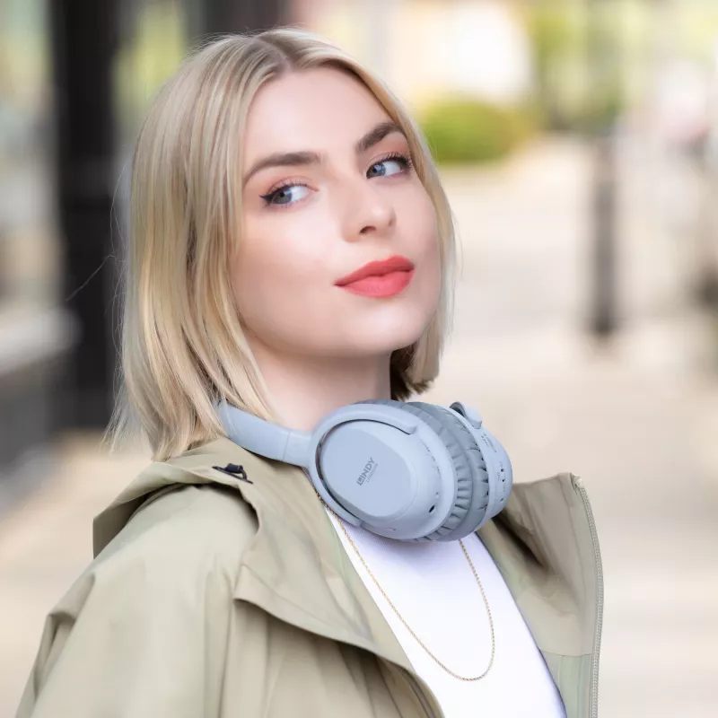 Lindy LH500XW Peakomplekt juhtmega ja juhtmevaba peakomplekt Peapael Kõned/muusika Micro-USB Bluetooth Hall