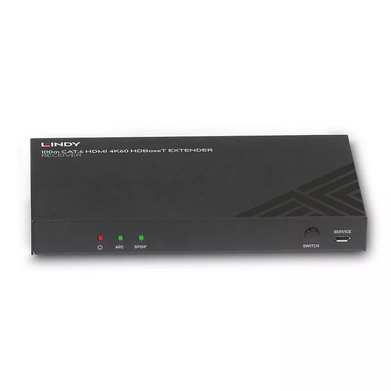 AV-vastuvõtja Lindy 100m Cat.6 HDMI 4K60 Audio IR RS-232 HDBaseT