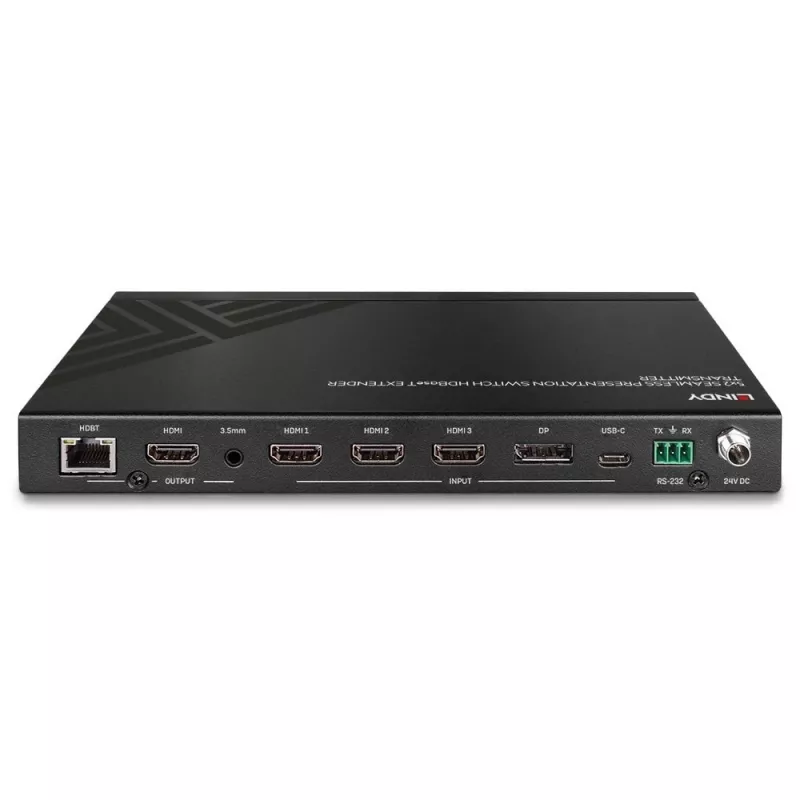 AV-saatja Lindy 5 pordiga sujuva esitluse kommutaator HDBaseT pikendaja 3840 x 2160 pikslit