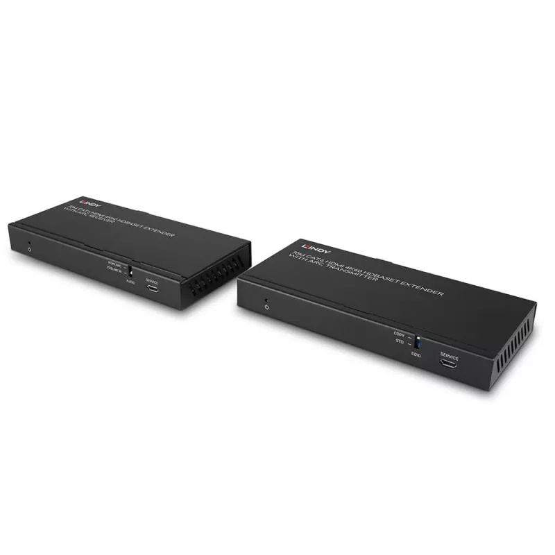 Lindy 70m Cat.6 HDMI 4K60, Audio, IR ja RS-232 HDBaseT pikendaja ARC-ga