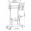 Vivolink VLFS4290 monitor mount / stand 2.54 m (100 inch) Floor Must