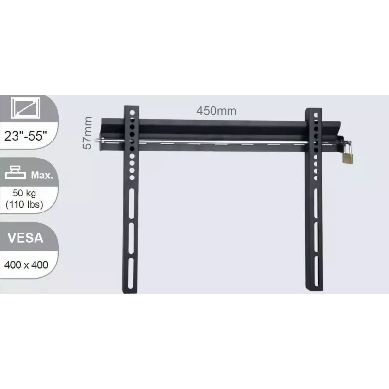 Vivolink VLMW2355 teleri seinakinnitus 139,7 cm (55 inch) Must