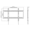 Vivolink VLMW60100 TV alus/statiiv 2,54 m (100 tolli) Must