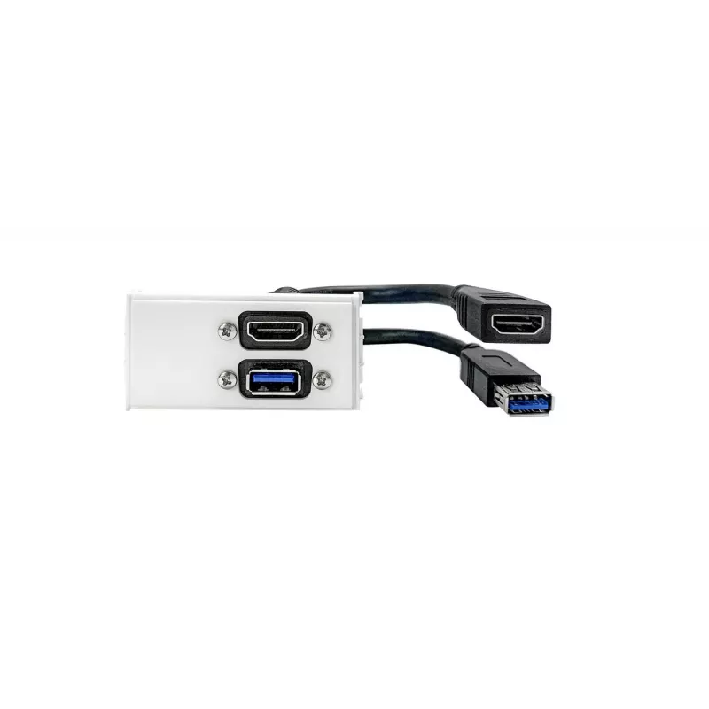 Vivolink WI221261 HDMI + USB A pistikupesa valge 2 moodulit