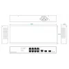 Võrgukommutaator Ernitec ELECTRA-M08-1GB-150W 8 porti 1GB 150W