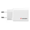 Verbatim Essentials GaN laadija 65W EL-pistik Valge, siseruumides, AC, 20 V, valge