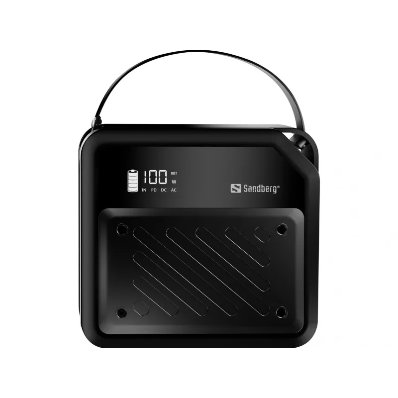 Kaasaskantav alalisvoolu elektrijaam SANDBERG Sandberg DC Power Station 72000 — LMFP 72 000 mAh, DC ja USB-C sisend, must