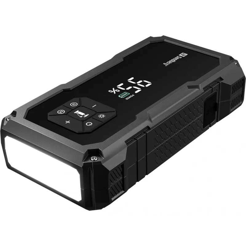 Kaasaskantav käivitusseade ja rehvipump SANDBERG Sandberg Car Jumpstarter TirePump 10000 — 800 A käivitusvool, 2 A väljund, 5 V USB