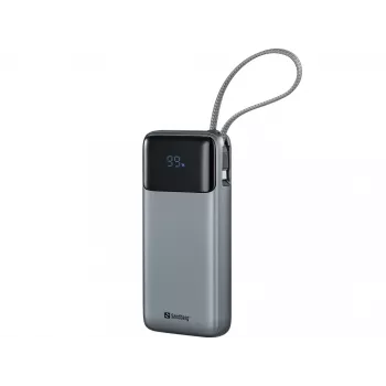 Akupank SANDBERG All-in1 Powerbank 20000 PD 67W — 20000 mAh LiPo, 1×USB-A, 1×USB-C, 15W väljund, must/hall