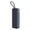 Kaasaskantav akupank SANDBERG All-in1 Powerbank 20000 PD 130W — 20000 mAh, LiPo, USB-A 1x, USB-C 1x, 130 W, must/hall
