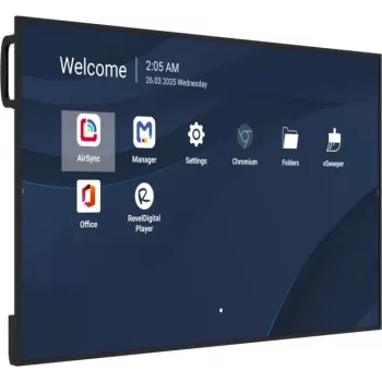 Professionaalne 55-tolline ViewSonic 4K äriekraan (3840x2160, 500 cd/m², Android 14, 24/7)