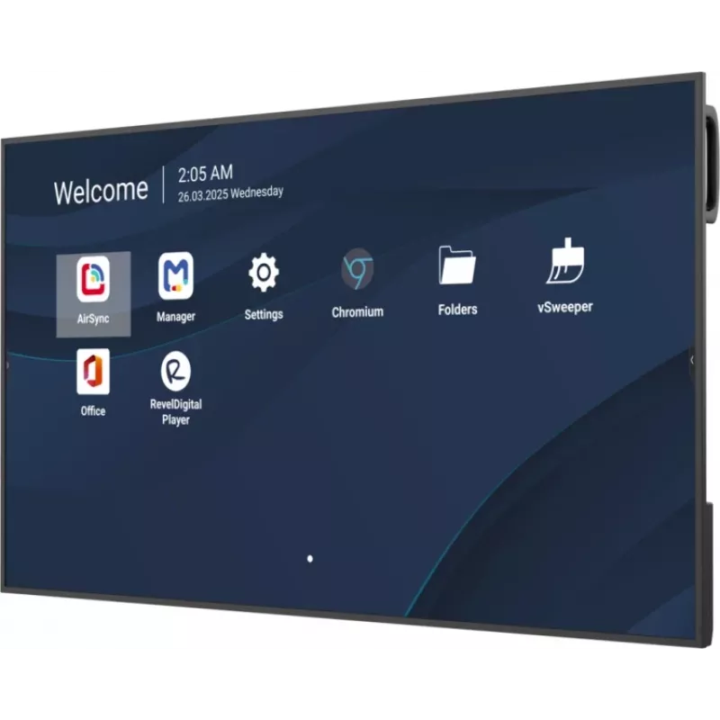 Professionaalne 55-tolline ViewSonic 4K äriekraan (3840x2160, 500 cd/m², Android 14, 24/7)