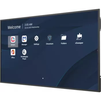 Professionaalne 65-tolline 4K äriekraan VIEWSONIC CDE6531-1C, 3840×2160, 500 cd/m², Android 14, 24/7, VESA