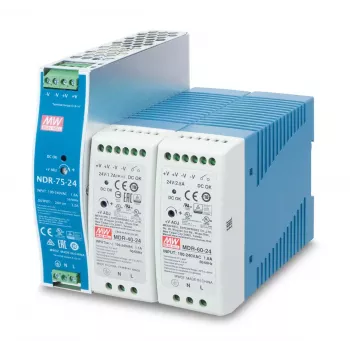 Toiteplokk PLANET PWR-40-24, 40 W, 24 V väljund, 100–240 V AC sisend, passiivjahutus, LED olek