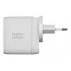 Fast GaN laadija Native Union Fast Gan Charger Pd 67W valge rahvusvaheline 2C1A USB‑C 2 porti 67W AC 100–240V kaitse ülevoolu ülepinge ülekuumenemise eest
