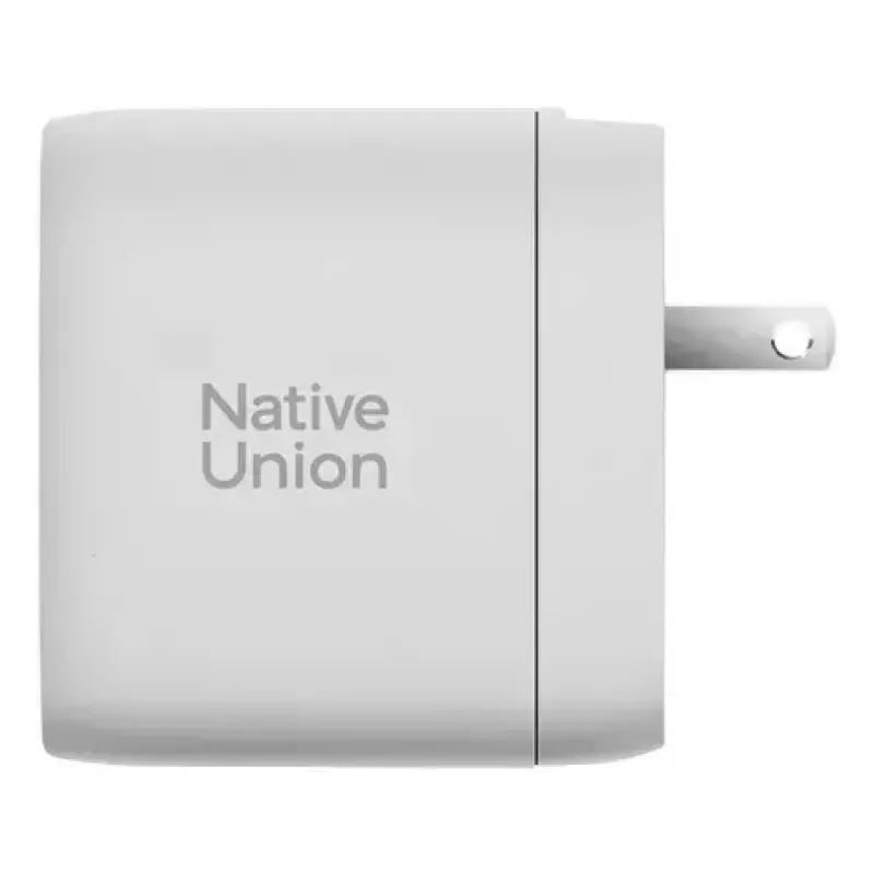 Fast GaN laadija Native Union Fast Gan Charger Pd 67W valge rahvusvaheline 2C1A USB‑C 2 porti 67W AC 100–240V kaitse ülevoolu ülepinge ülekuumenemise eest