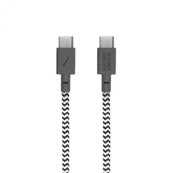 USB-C kaabel Native Union BELT-C-ZEB-2-NP 1,2 m USB-C USB-C-le must/valge