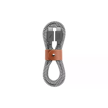 USB-C kaabel Native Union BELT-C-ZEB-2-NP 1,2 m USB-C USB-C-le must/valge