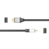 j5create JDC52 Ultra HD 4K HDMI™ kaabel, must ja hall, 2 m