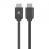 Manhattan HDMI 4K@60Hz kaabel Ethernetiga, 7,5 m, sobib KÕIGIKS 4K ja 1080p/HD kasutusteks – uuendamisel nüüd või valmisolekuks, kui vajate, isane-isanele, must, Ultra HD 4k x 2k, eluaegne garantii, Premium High Speed