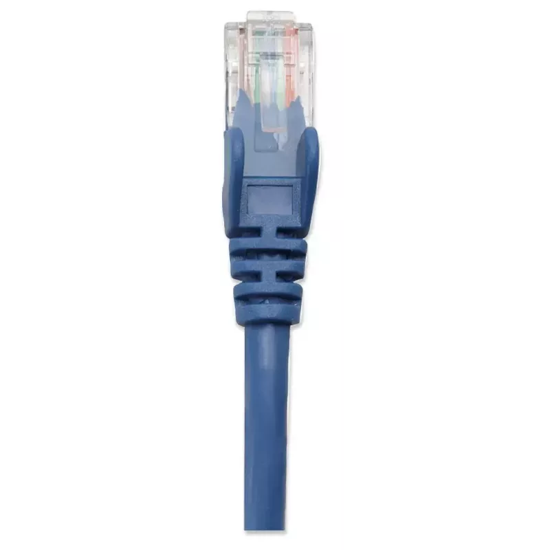Intellineti võrguparanduskaabel, Cat5e, 1 m, sinine, CCA, U/UTP, PVC, RJ45, kullatud kontaktid, takerdumisvastane, kaitsemuhv, eluaegne garantii