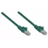 Intellinet võrguparanduskaabel, Cat5e, 2 m, roheline, CCA, U/UTP, PVC, RJ45, kullatud kontaktid, takerdumisvastane, kaitsemuhviga, eluaegne garantii