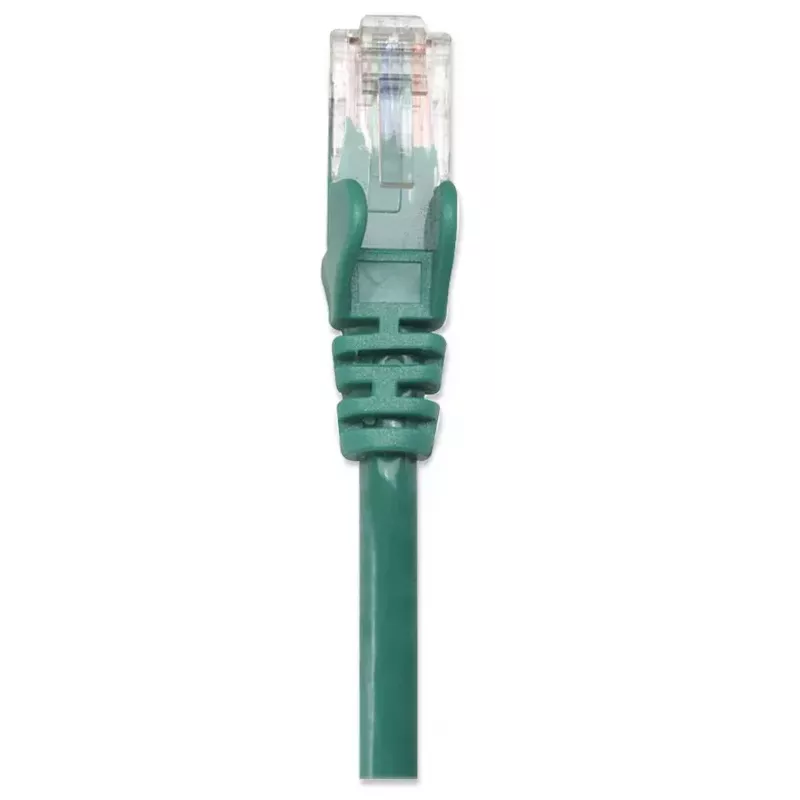 Intellinet võrguparanduskaabel, Cat5e, 2 m, roheline, CCA, U/UTP, PVC, RJ45, kullatud kontaktid, takerdumisvastane, kaitsemuhviga, eluaegne garantii