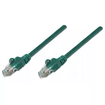 Intellinet võrguparanduskaabel, Cat5e, 2 m, roheline, CCA, U/UTP, PVC, RJ45, kullatud kontaktid, takerdumisvastane, kaitsemuhviga, eluaegne garantii