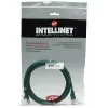 Intellinet võrguparanduskaabel, Cat5e, 5 m, roheline, CCA, U/UTP, PVC, RJ45, kullatud kontaktid, takistusvastane, kaitsesukaga, eluaegne garantii