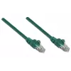 Intellinet võrguparanduskaabel, Cat5e, 5 m, roheline, CCA, U/UTP, PVC, RJ45, kullatud kontaktid, takistusvastane, kaitsesukaga, eluaegne garantii