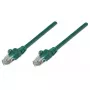 Intellinet võrguparanduskaabel, Cat5e, 5 m, roheline, CCA, U/UTP, PVC, RJ45, kullatud kontaktid, takistusvastane, kaitsesukaga, eluaegne garantii