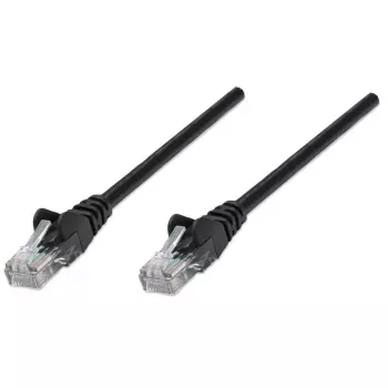 Intellinet võrgujuhtmeplaaster, Cat6, 5 m, must, CCA, U/UTP, PVC, RJ45, kullatud kontaktidega, tõmbetõkestatud, saapaga, eluaegne garantii