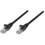 Intellinet võrgujuhtmeplaaster, Cat6, 5 m, must, CCA, U/UTP, PVC, RJ45, kullatud kontaktidega, tõmbetõkestatud, saapaga, eluaegne garantii