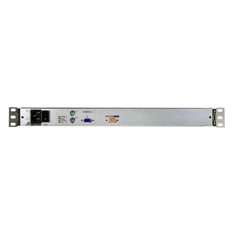 Rack-konsool 19 tolli ATEN CL5800N LCD 48,3 cm 1280x1024 VGA USB/PS/2 klaviatuur saksa/šveitsi 1U metallist