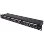 Intellinet Patch Panel, Cat6a, FTP, 24-Port, 1U, Shielded, 90° Top-Entry Punch Down Blocks, Must
