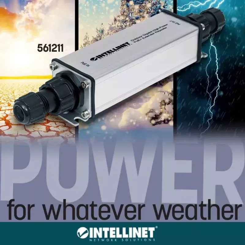 Väline Gigabit PoE+ pikendaja Intellinet 561211