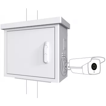 Rack cabinet Lanview RCCTV002 0U, IP66, 600×300×550 mm, 40 kg, valge