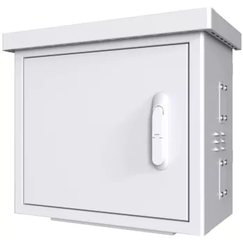Rack cabinet Lanview RCCTV002 0U, IP66, 600×300×550 mm, 40 kg, valge