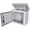 Rack cabinet Lanview RCCTV002 0U, IP66, 600×300×550 mm, 40 kg, valge
