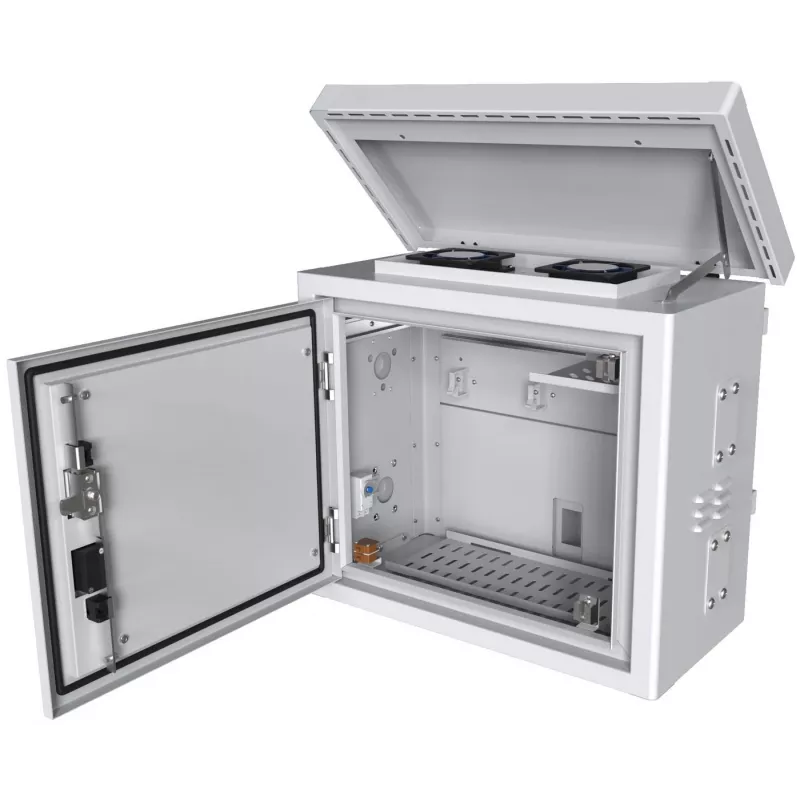 Rack cabinet Lanview RCCTV002 0U, IP66, 600×300×550 mm, 40 kg, valge